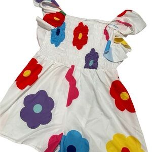 Amazon Mod Flower Bold Smocked Romper | Festival | Retro | Boho